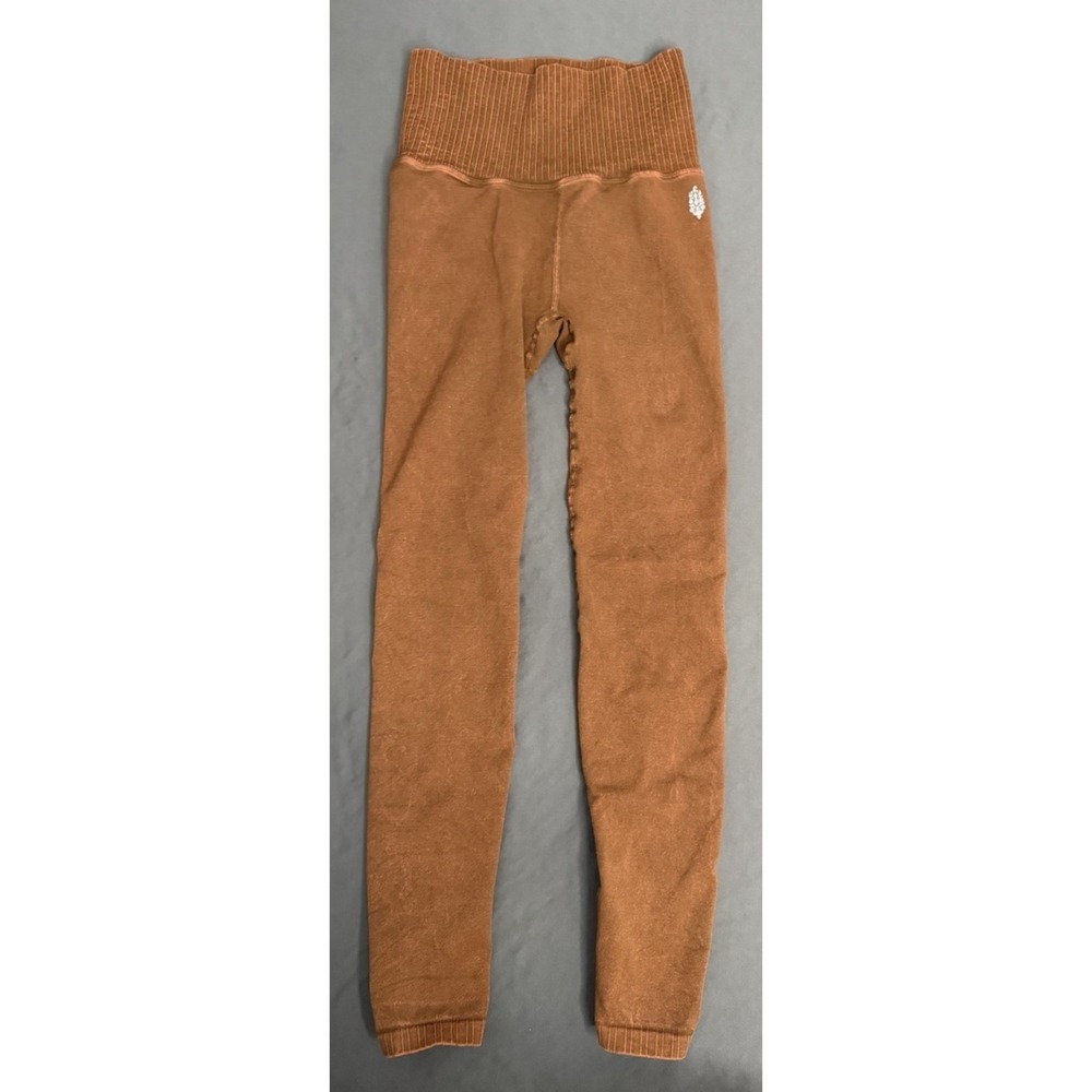 Free People Movement Good Karma Legging Womens Size XS Brown Copper Fitted